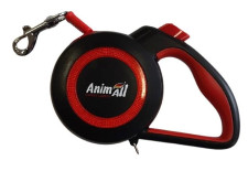 Поводок-рулетка AnimAll Reflector MS7110-5M L до 50 кг 5 м Красно-черный mini slide 1