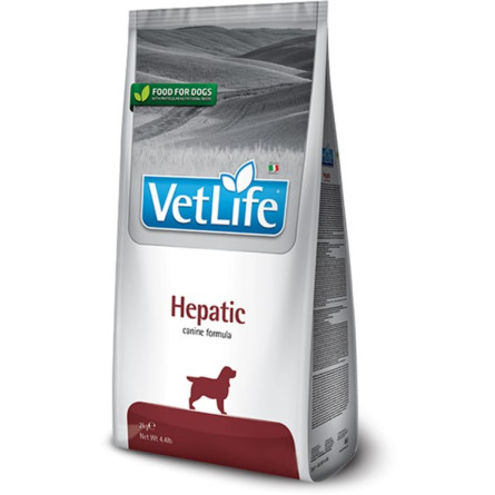 Сухой лечебный корм для собак Farmina Vet Life Hepatic диет. питание, при хронической печеночной недостаточности, 2 кг