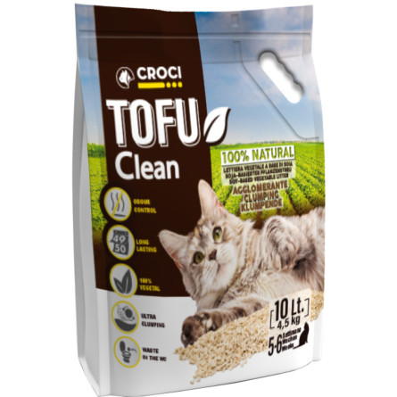 Наполнитель для кошачьего туалета Croci Тофу Clean 10 л