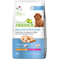 Сухий корм для цуценят дрібних порід Trainer Natural Super Premium PuppyJunior Mini до 10 місяців 2 кг mini slide 1