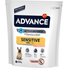 Сухий корм для дорослих собак маленьких порід Advance Mini Sensitive з чутливим травленням 800 г mini slide 1