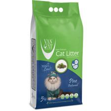 Наповнювач для котячого туалету Van Cat Super Premium Quality Pinе Бентонітовий грудкувальний 5 кг (8699245857368/8699245856286) mini slide 1