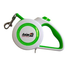 Повідець-рулетка AnimAll Reflector MS7110-3M S до 15 кг 3 м Салатово-білий mini slide 1