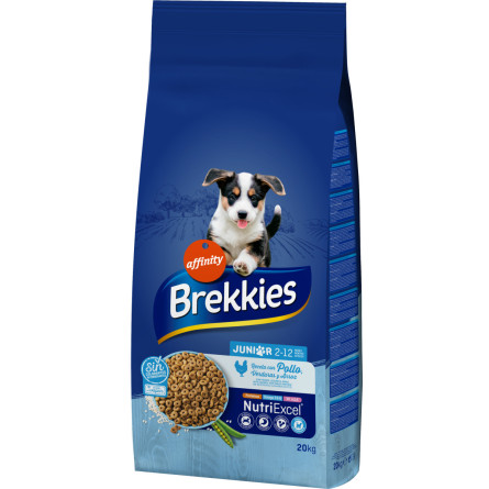 Сухий корм для молодих собак Brekkies Dog Junior з куркою 20 кг