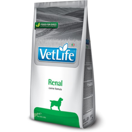 Сухий лікувальний корм для собак Farmina Vet Life Renal дієт. харчування, для підтримки функції нирок, 2 кг slide 1