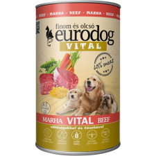 Консерва для собак EuroDog Vital з телятиною 1.24 кг mini slide 1