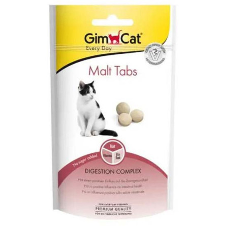 Таблетки GimCat Every Day Malt Tabs для котов 40 г