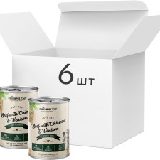 Упаковка консерв для котят Chicopee PatePot с говядиной, курицей и олениной 6 шт по 400 г mini slide 1