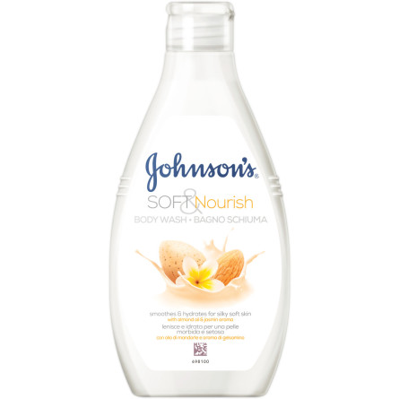 Пом'якшувальний і поживний гель для душу Johnson's з олією мигдалю й ароматом жасмину 750 мл slide 1