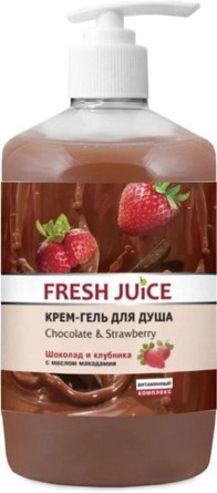 Крем-гель для душа Fresh Juice Chocolate Strawberry 750 мл