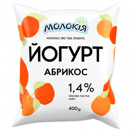 Йогурт Молокія Абрикос 1.4% 400г slide 1
