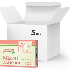 Упаковка мила Golden Pharm Ланолінового 70 г х 5 шт. mini slide 1