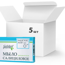Упаковка мила Golden Pharm Саліцилового 70 г х 5 шт. mini slide 1
