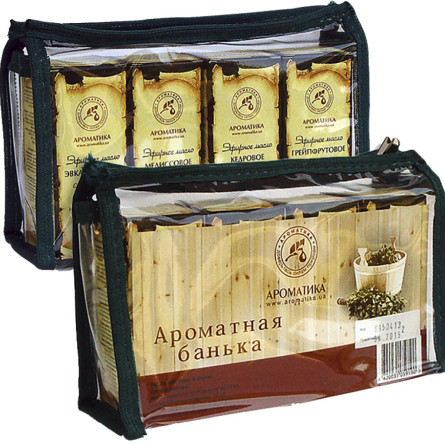 Набір з натуральними оліями Ароматика для лазні та сауни Ароматна банька