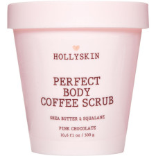 Скраб для идеально гладкой кожи Hollyskin Perfect Body Coffee Scrub Pink Chocolate с маслом ши и скваланом 300 г mini slide 1
