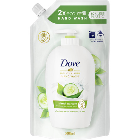 Жидкое крем-мыло Dove Прикосновение свежести 500 мл slide 1