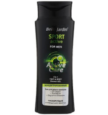 Гель для душу та шампунь Belle Jardin 2в1 Sport Active For Men зелений 400 мл mini slide 1