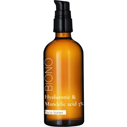 Тонер для лица Biono Hyaluronic & Mandelic Acid с гиалуроновой и миндальной кислотой 5% 100 мл