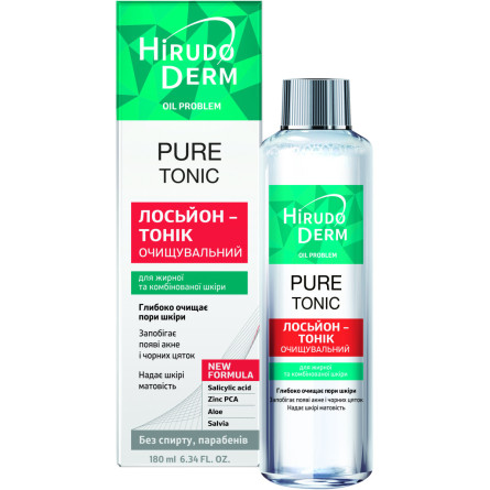 Лосьон-тоник очищающий Биокон Hirudo Derm Oil Problem Pure Tonic 180 мл