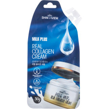 Крем для обличчя Shinsiaview Real Collagen Cream Milk Plus 30 г mini slide 1