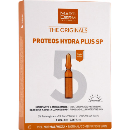 Ампули Martiderm The Originals Proteos Hydra Plus SP 5 шт. х 2 мл