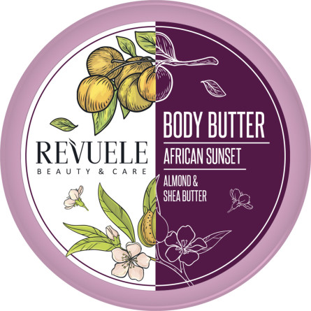 Баттер для тіла Revuele African Sunset Almond & Shea Body Butter з миндалем та олією ши 200 мл