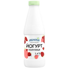 Йогурт Молокія Полуниця питний 1,4% 870г mini slide 1