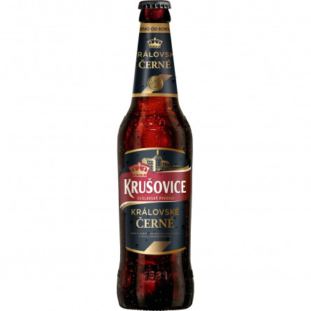 Пиво Krusovice Cerne темне 3,8% 0,5л в скляній пляшці slide 1