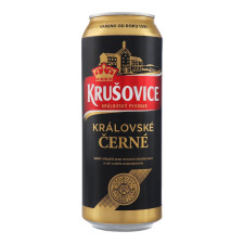 Пиво Krusovice Cerne темное 3,8% 0,5л, банка mini slide 1