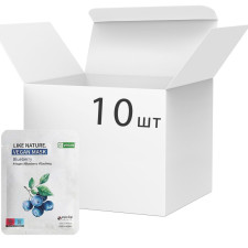 Набір масок для обличчя з чорницею Eyenlip Like Nature Vegan Mask Pack Blueberry 25 мл x 10 шт mini slide 1