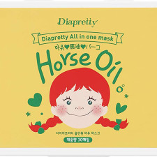 Тканинна маска для обличчя Diapretty All In One Horse Oil Mask Зволожувальна 350 г mini slide 1