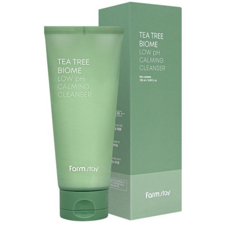 Пінка для вмивання FarmStay Tea Tree Biome Low pH Calming Cleanser з низьким pH 180 мл