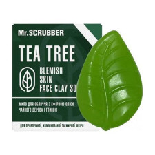 Мило для обличчя і тіла Mr.Scrubber Blemish Skin Face Clay Soap Tea Tree з олією чайного дерева 130 г mini slide 1