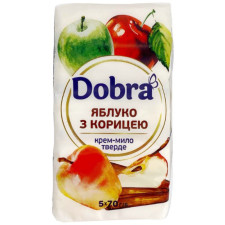 Крем-мило туалетне тверде Dobra Яблуко з корицею 5 х 70 г mini slide 1