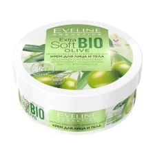 Интенсивно регенируючий крем для лица и тела Eveline Extra Soft Bio Olive 200 мл mini slide 1