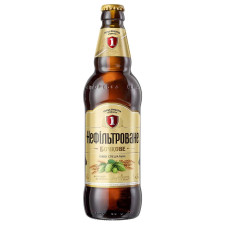Пиво Перша приватна броварня Бочковое нефильтрованное светлое 4,6% 0,5л mini slide 1