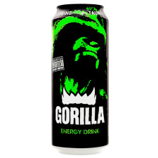 Напій енергетичний Gorilla сильногазований безалкогольний 0,5л mini slide 1