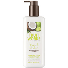 Лосьйон для рук і тіла Grace Cole Fruit Works Hand&Body Lotion Coconut & Lime 500 мл mini slide 1