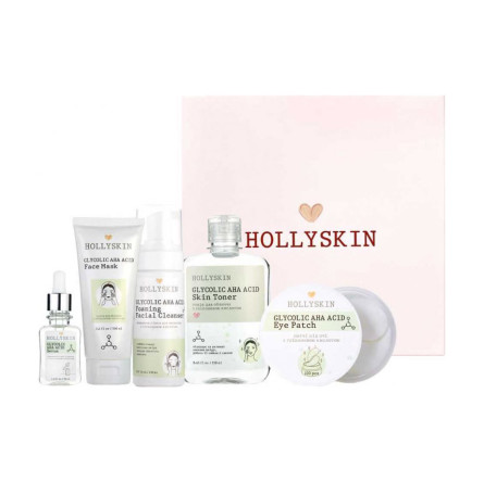 Набор косметики Hollyskin Glycolic AHA Acid Care Maxi Set 5 шт