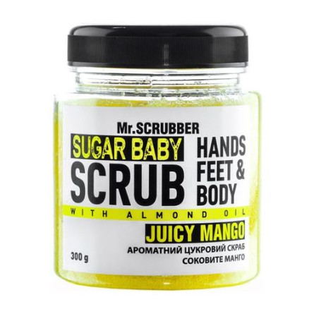 Цукровий скраб для тіла Mr.Scrubber Sugar baby Mellow Mango для всіх типів шкіри 300 г slide 1