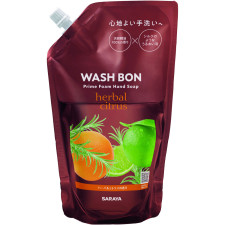 Мило-піна для рук Wash Bon Prime з ароматом цитрусів запаска 500 мл mini slide 1