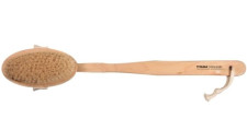 Щетка для сухого массажа тела Titania с натуральным ворсом и деревянной ручкой (2830) mini slide 1