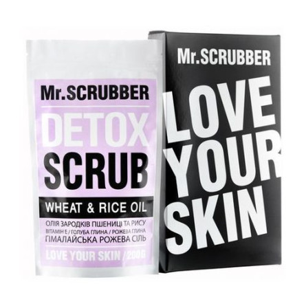 Рисовый скраб для тела Mr.Scrubber Wheat and Rice oil детокс для похудения 200 г slide 1