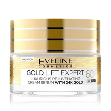 Омолаживающий крем-сыворотка Eveline Gold Lift Expert 60+ 50 мл