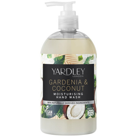 Мыло жидкое Yardley Gardenia & Coconut Milk Botanical Hand Wash для рук 500 мл slide 1