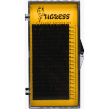 Вії для нарощування Tigress Hylon Lash B 0.05 мм x 8 мм 20 ліній Чорні mini slide 1