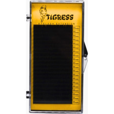 Вії для нарощування Tigress Hylon Lash C 0.10 мм x 11 мм 20 ліній Чорні mini slide 1