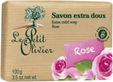 Екстраніжне мило Le Petit Olivier 100% vegetal oils soap Троянда 100 г mini slide 1
