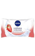 Увлажняющее мыло NIVEA клубника и молоко 90 г mini slide 1