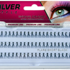 Пучкові вії Avenir Cosmetics Silver Style Mix Чорні mini slide 1